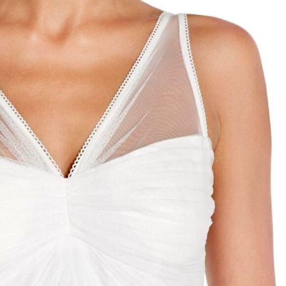 ADRIANNA PAPELL TULLE CHIFFON PETAL GOWN 6 NWT - Picture 10 of 16